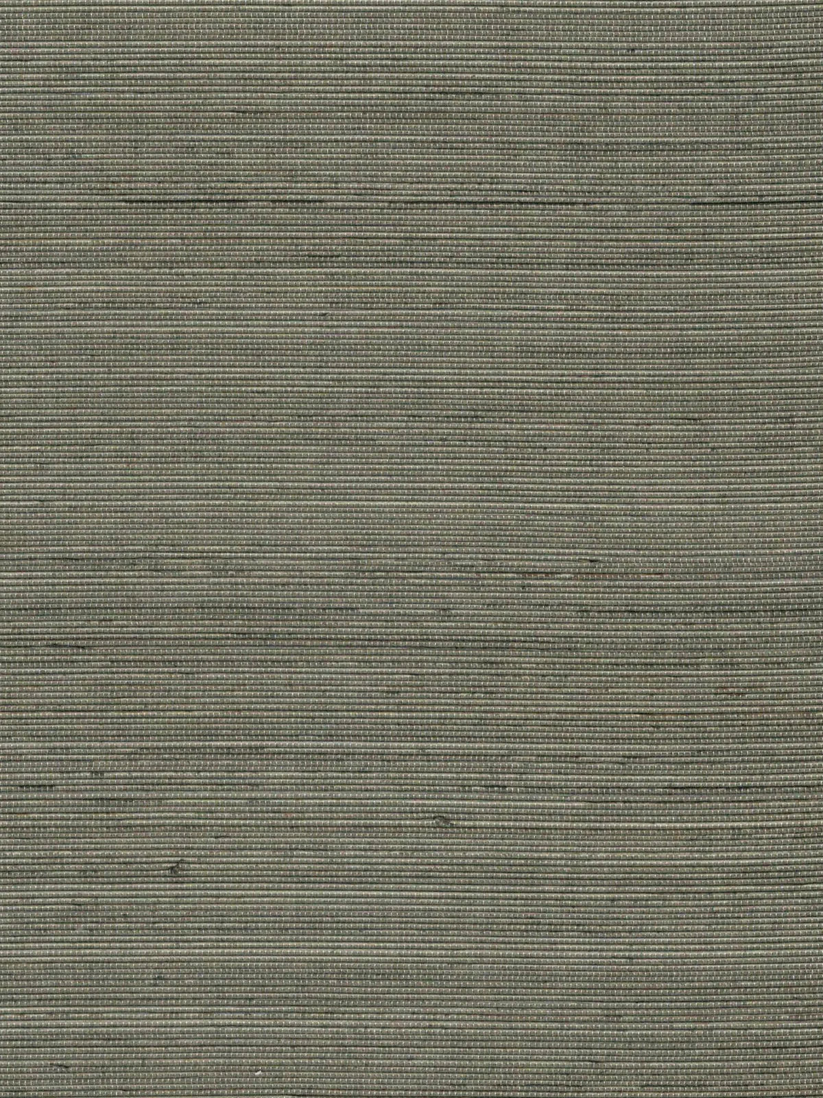 Grey Green Fine Weave Abaca Wallpaper — 3:4 close-up of woven texture