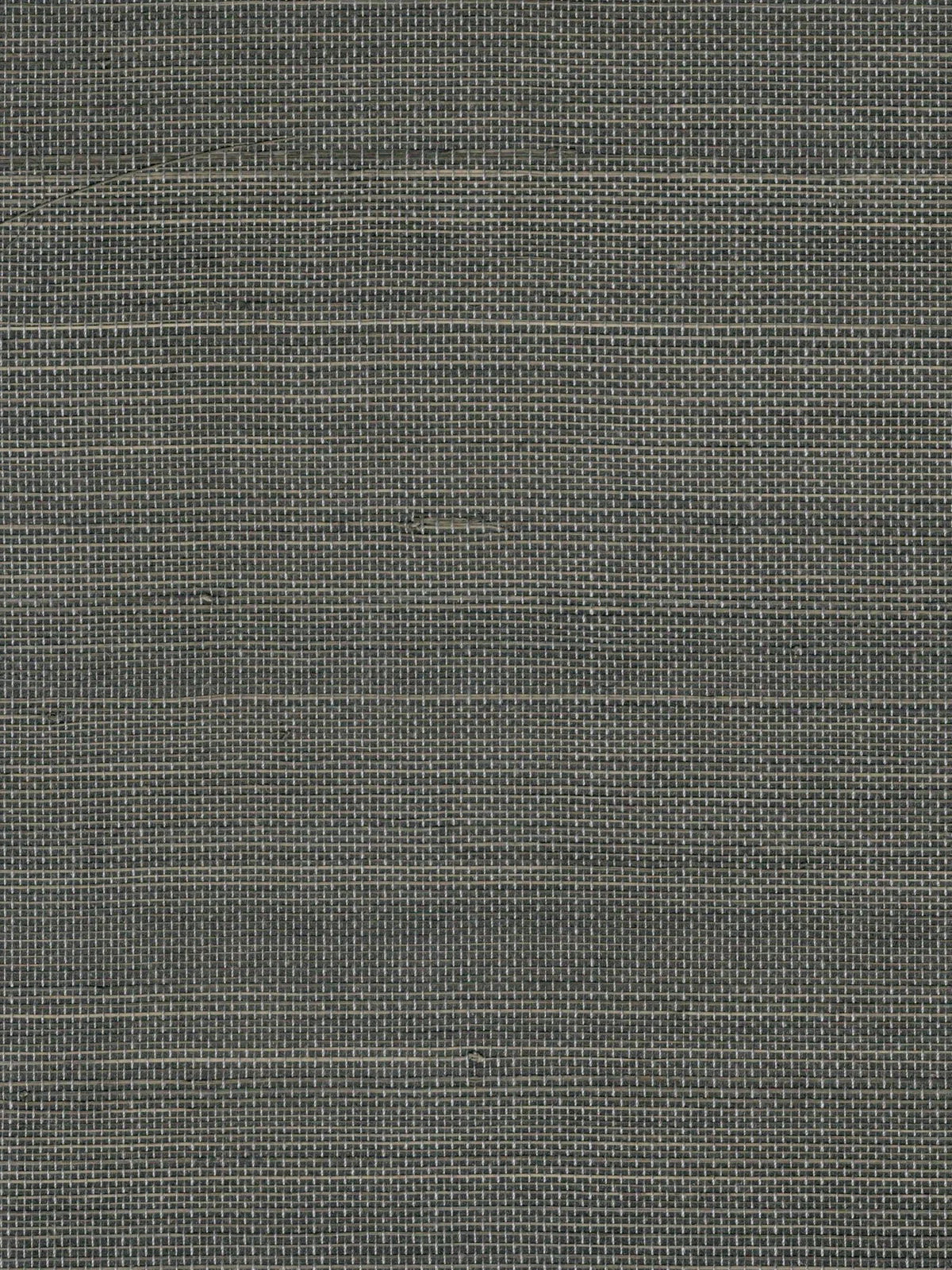 Dark Charcoal Textured Abaca Wallpaper — 3:4 close-up of woven texture