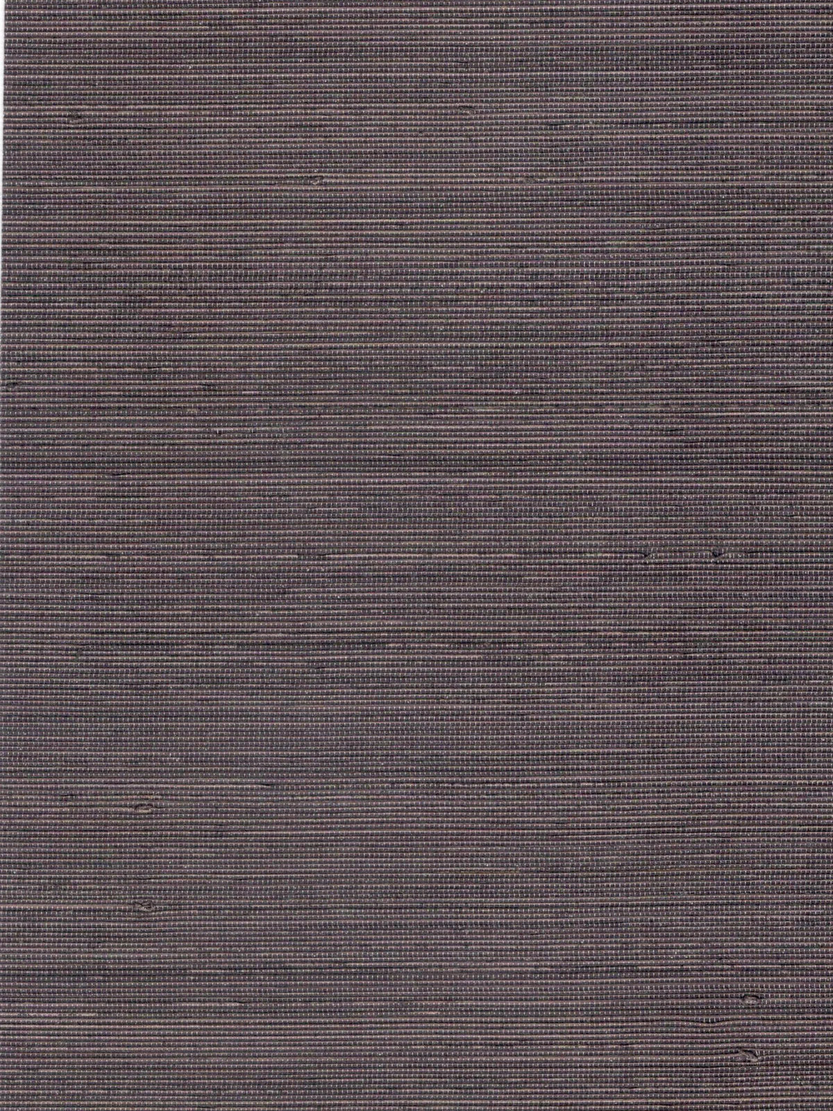 Dark Plum Fine Weave Abaca Wallpaper — 3:4 close-up of woven texture