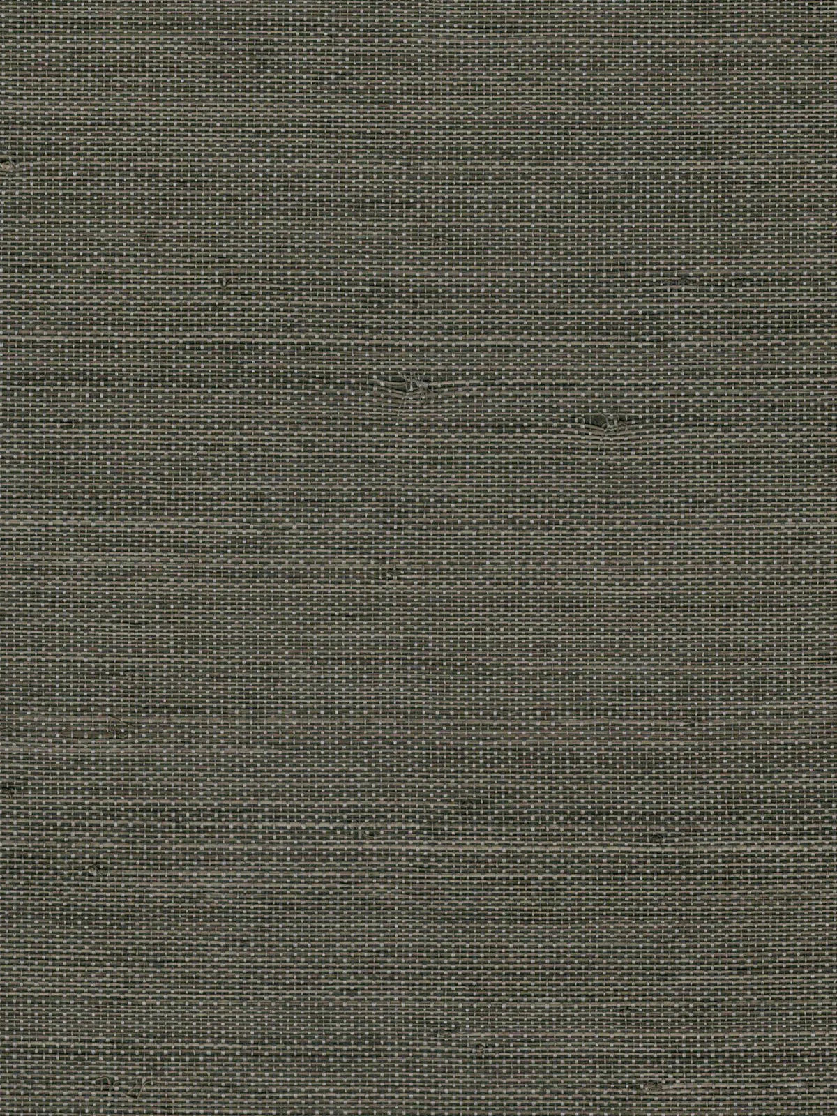 Olive Charcoal Textured Abaca Wallpaper — 3:4 close-up of woven texture