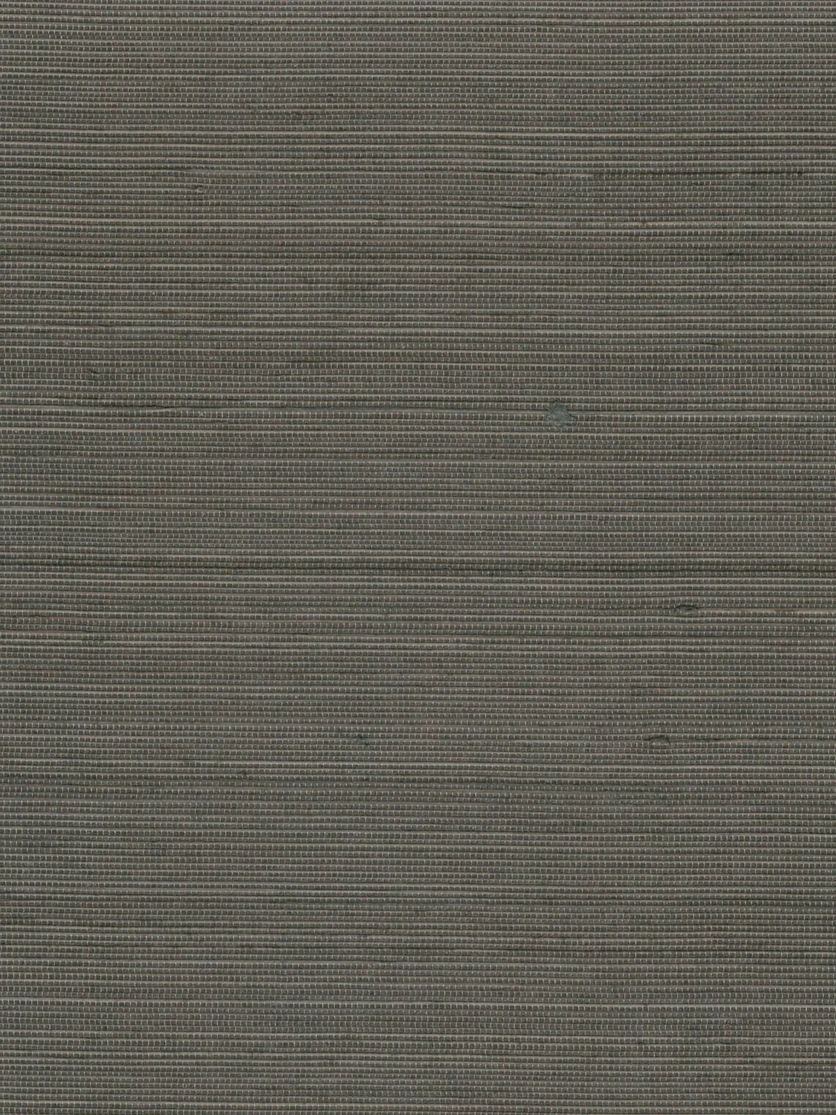 Dark Grey Brown Linear Abaca Wallpaper — 3:4 close-up of woven texture