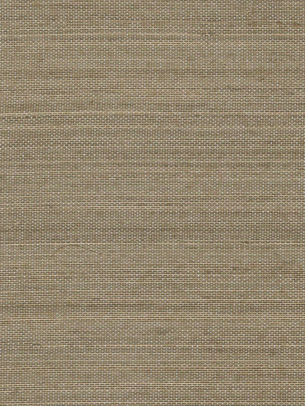 Olive Brown Textured Abaca Wallpaper — 3:4 close-up of woven texture