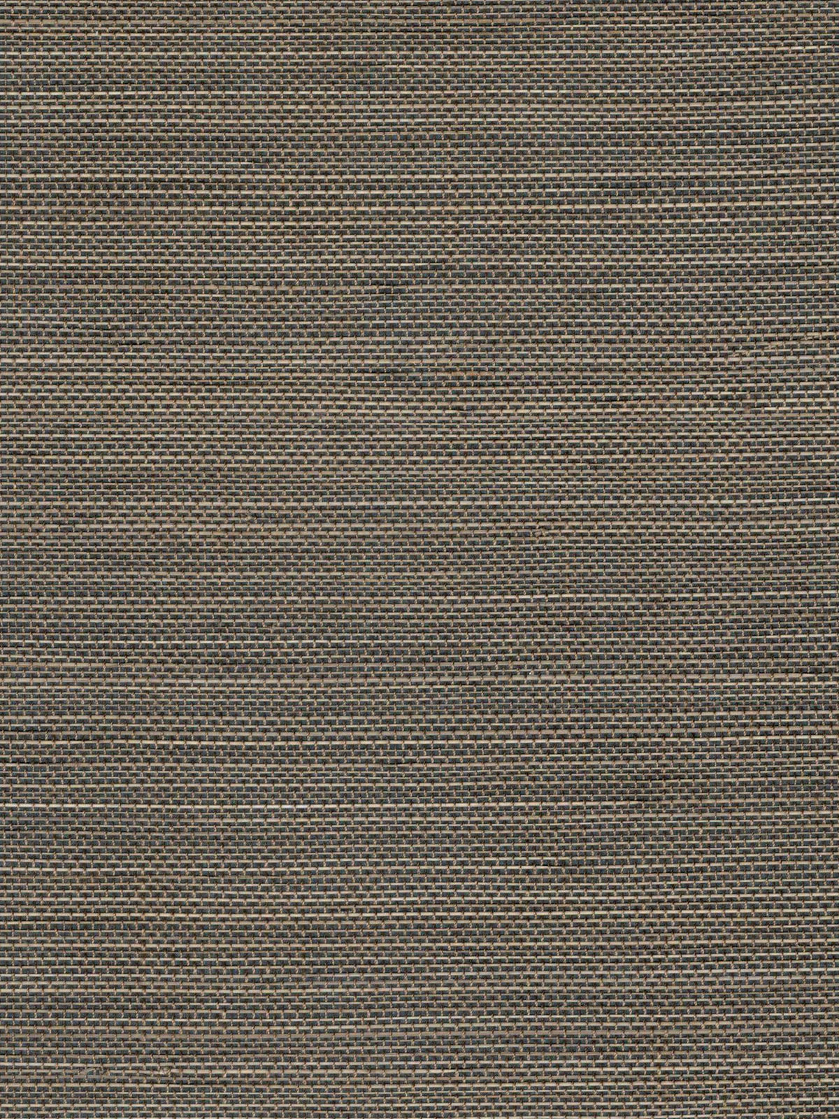 Dark Brown Textured Abaca Wallpaper — 3:4 close-up of woven texture