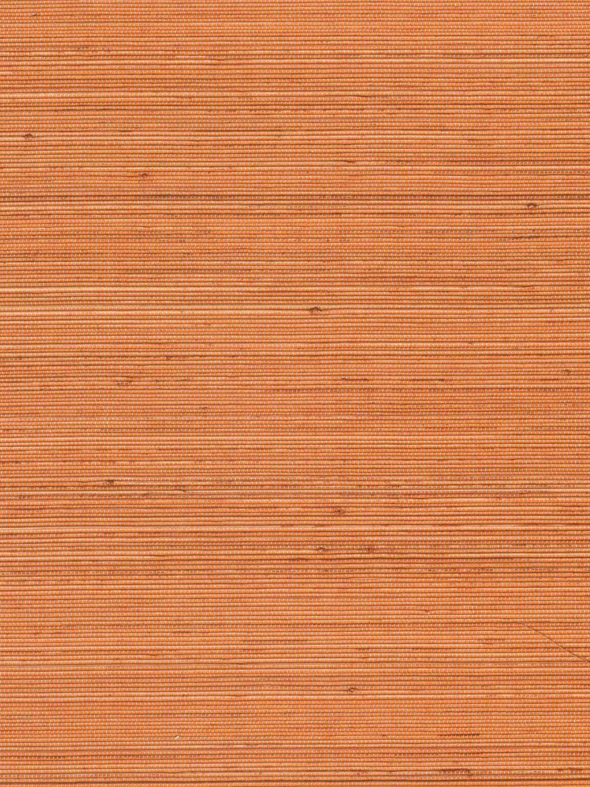 Copper Orange Woven Abaca Wallpaper — 3:4 close-up of woven texture