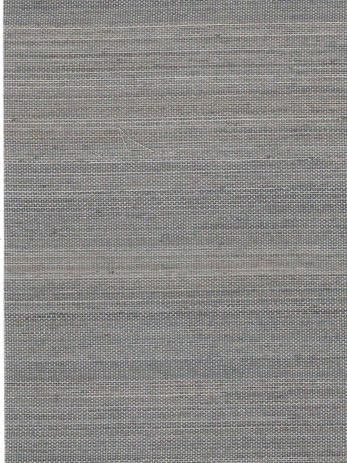 Cool Grey Basketweave Abaca Wallpaper — 3:4 close-up of woven texture