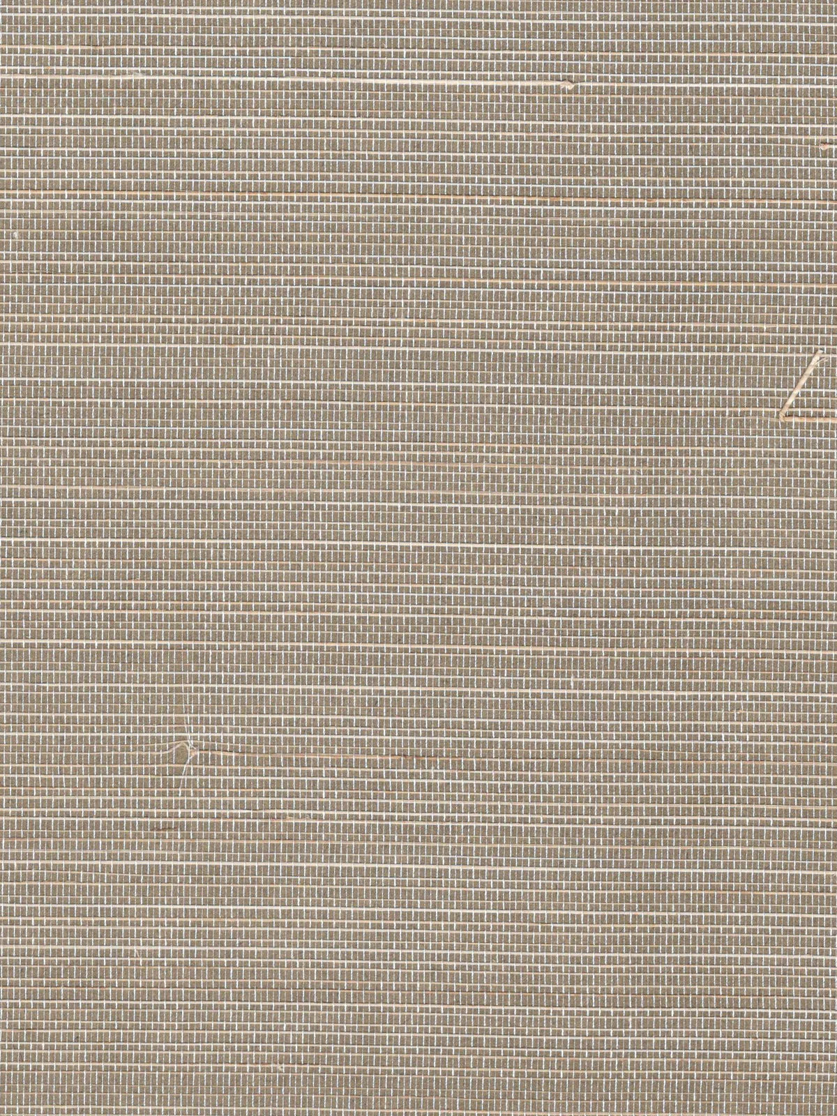 Taupe Grey Woven Abaca Wallpaper — 3:4 close-up of woven texture