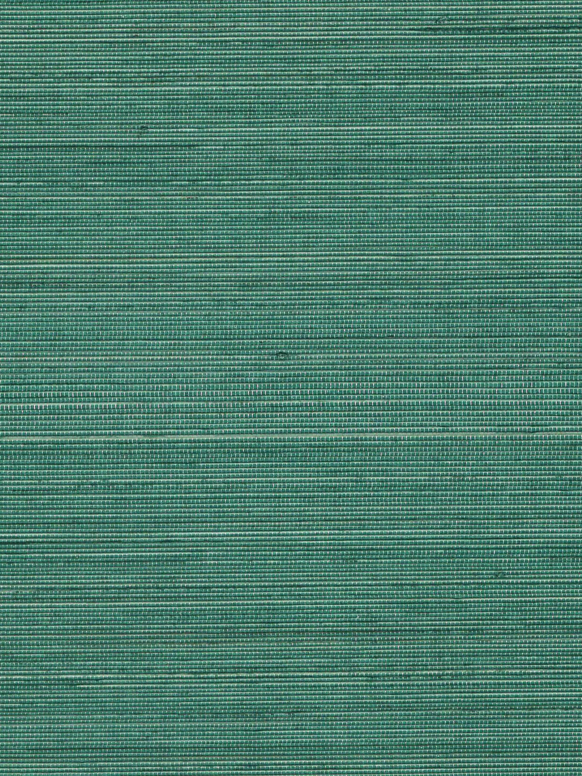 Deep Emerald Green Woven Abaca Wallpaper — 3:4 close-up of woven texture