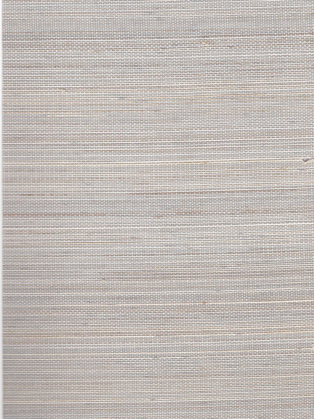Grey and Beige Striped Abaca Wallpaper — 3:4 close-up of woven texture