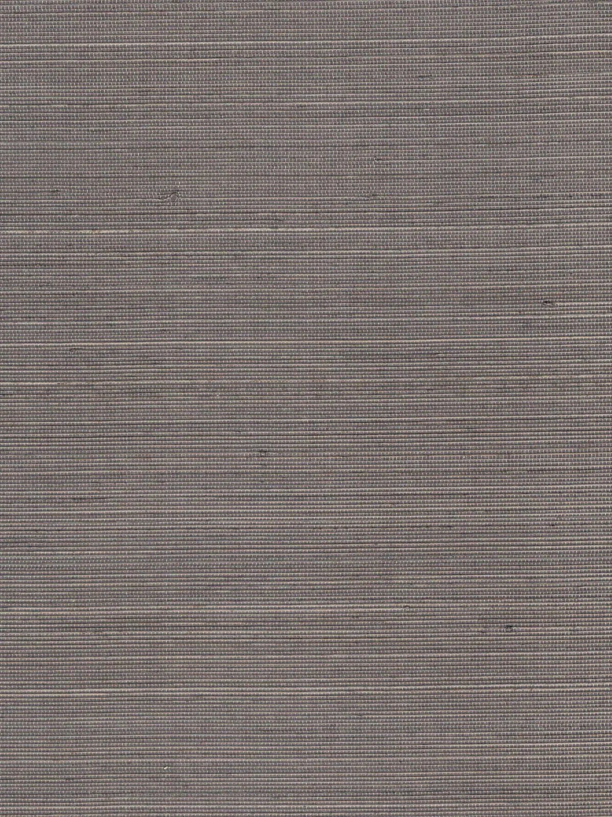 Dark Taupe Grey Linear Abaca Wallpaper — 3:4 close-up of woven texture