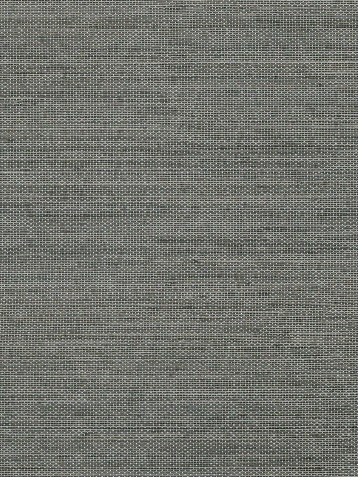 Slate Grey Basketweave Abaca with Metal Wallpaper — 3:4 close-up of woven texture