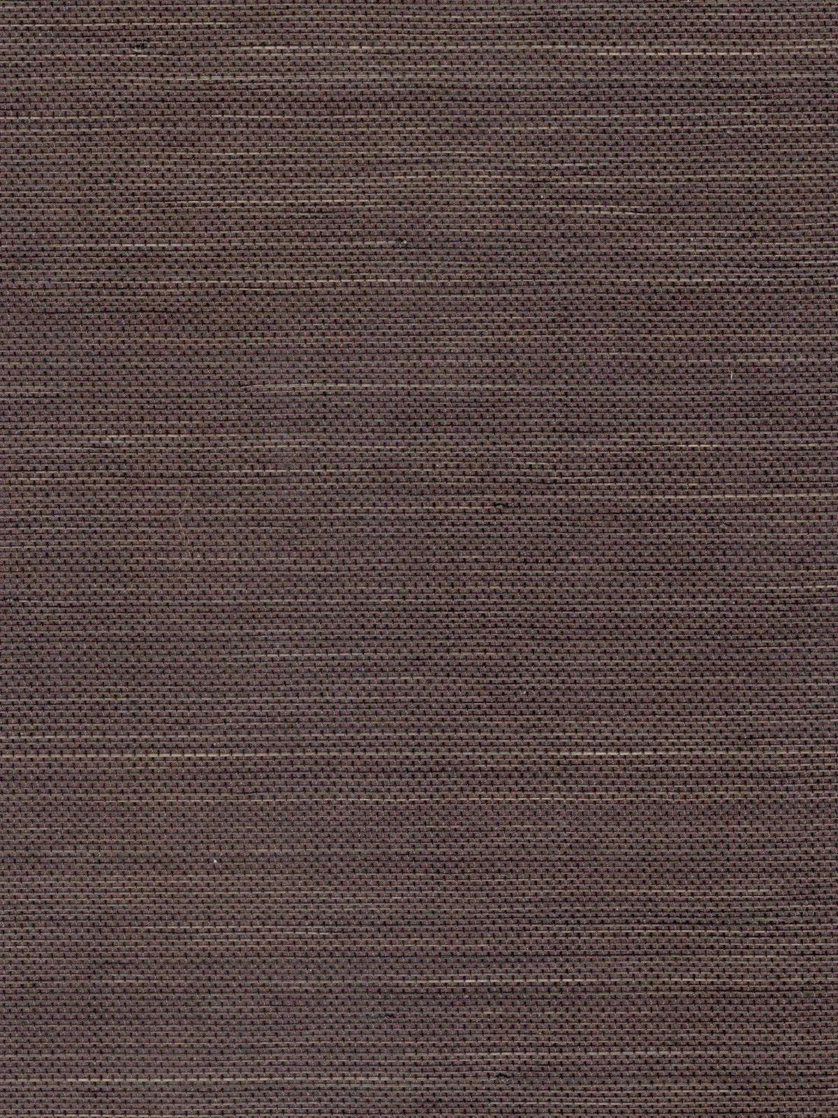 Dark Chocolate Brown Textured Abaca Wallpaper — 3:4 close-up of woven texture