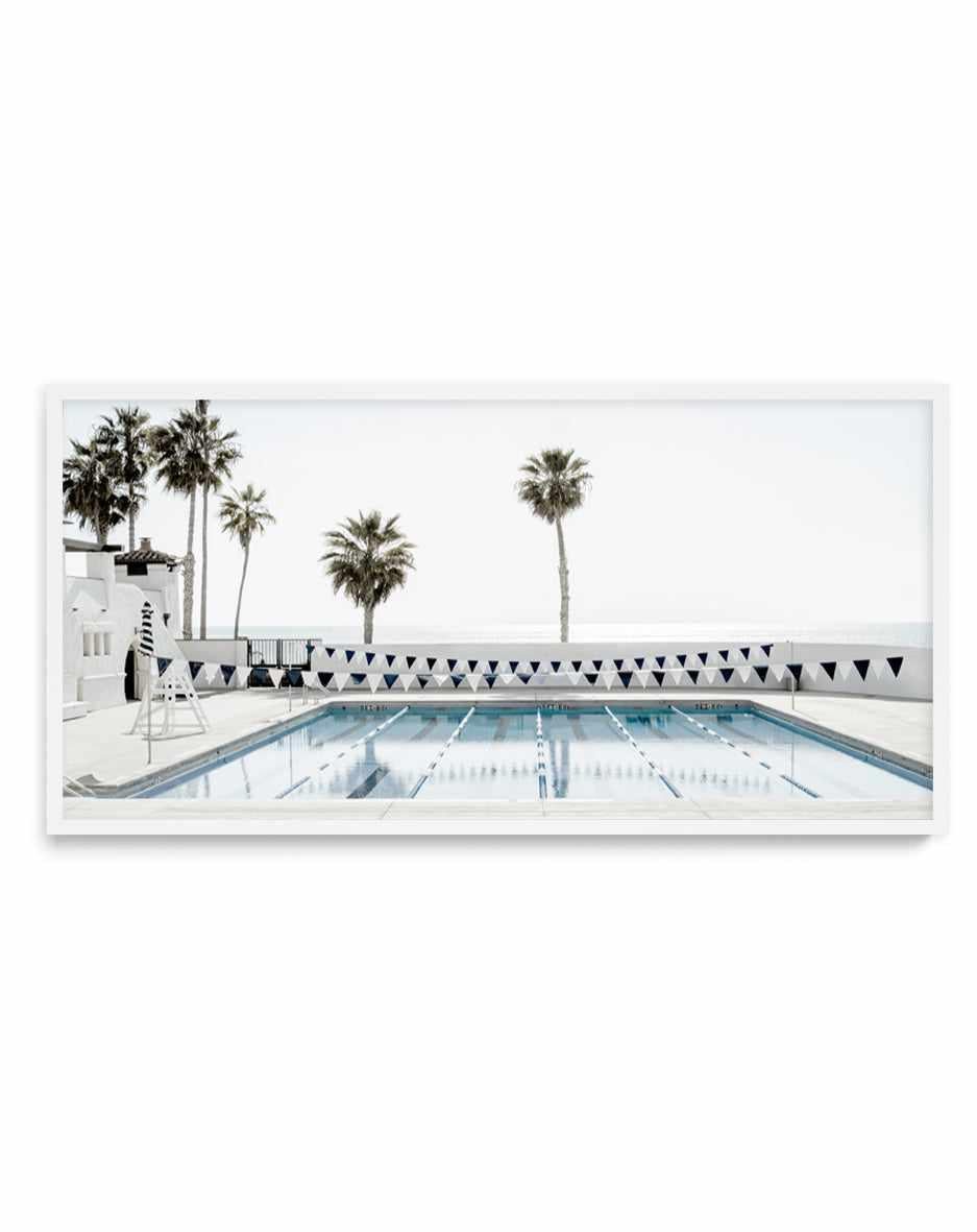 Ole Hanson Beach Club California LS by Michael Geercke | Panoramic Art Print from Olive et Oriel where you can shop wallpaper and artworks online