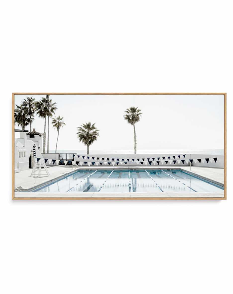 Ole Hanson Beach Club California LS by Michael Geercke | Panoramic Canvas Art Print from Olive et Oriel where you can shop wallpaper and artworks online