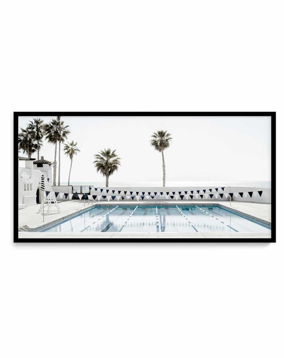 Ole Hanson Beach Club California LS by Michael Geercke | Panoramic Art Print from Olive et Oriel where you can shop wallpaper and artworks online