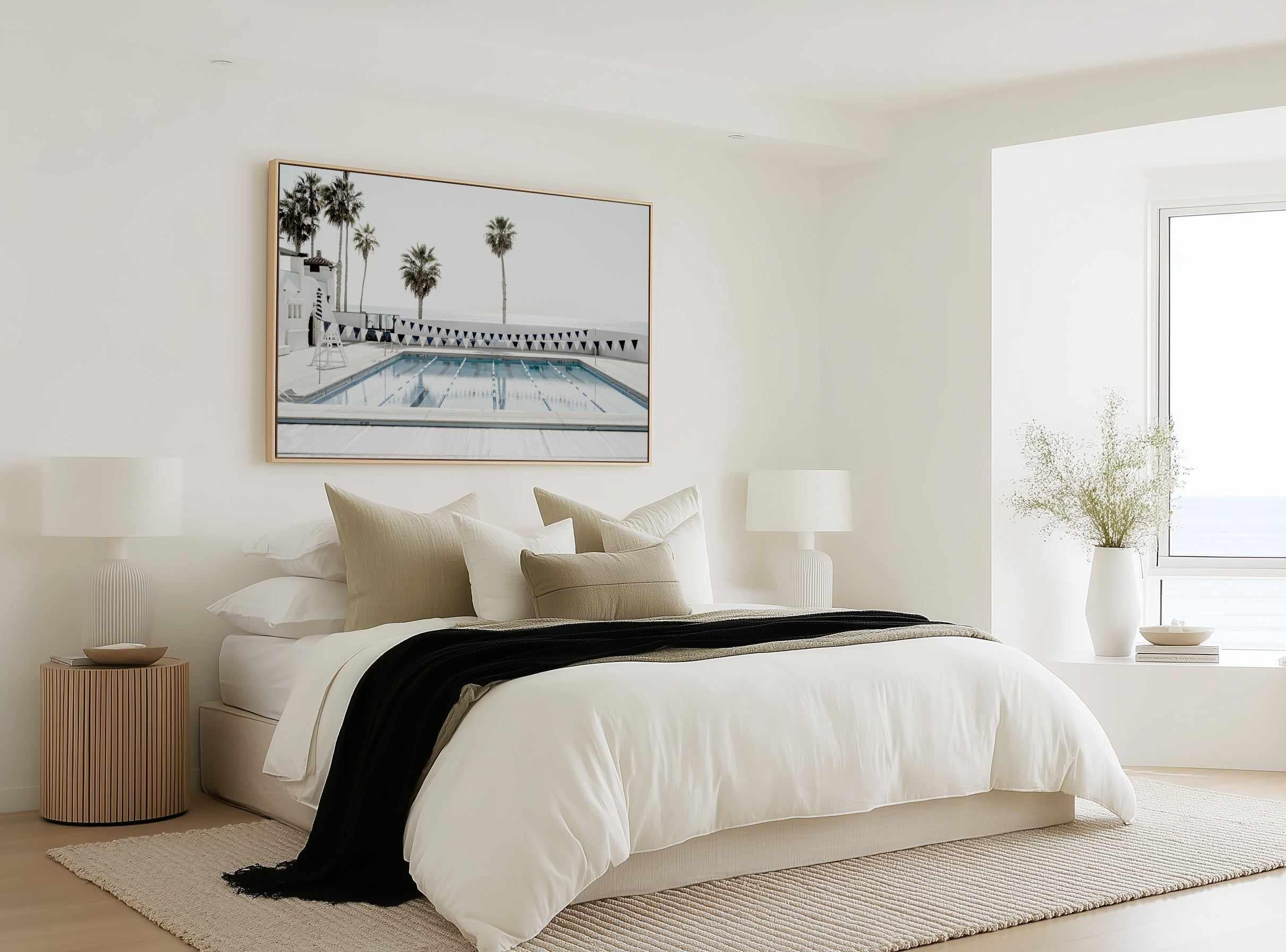 Ole Hanson Beach Club California LS by Michael Geercke | Framed Canvas Art Print from Olive et Oriel where you can shop wallpaper and artworks online