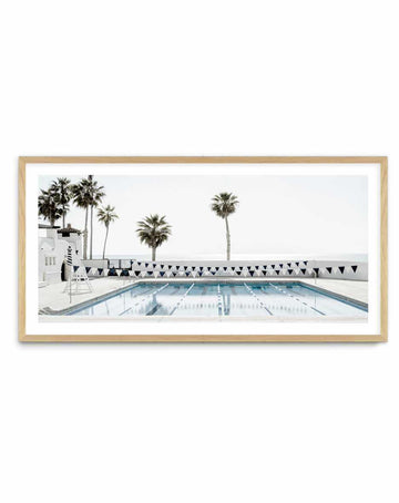Ole Hanson Beach Club California LS by Michael Geercke | Panoramic Art Print from Olive et Oriel where you can shop wallpaper and artworks online