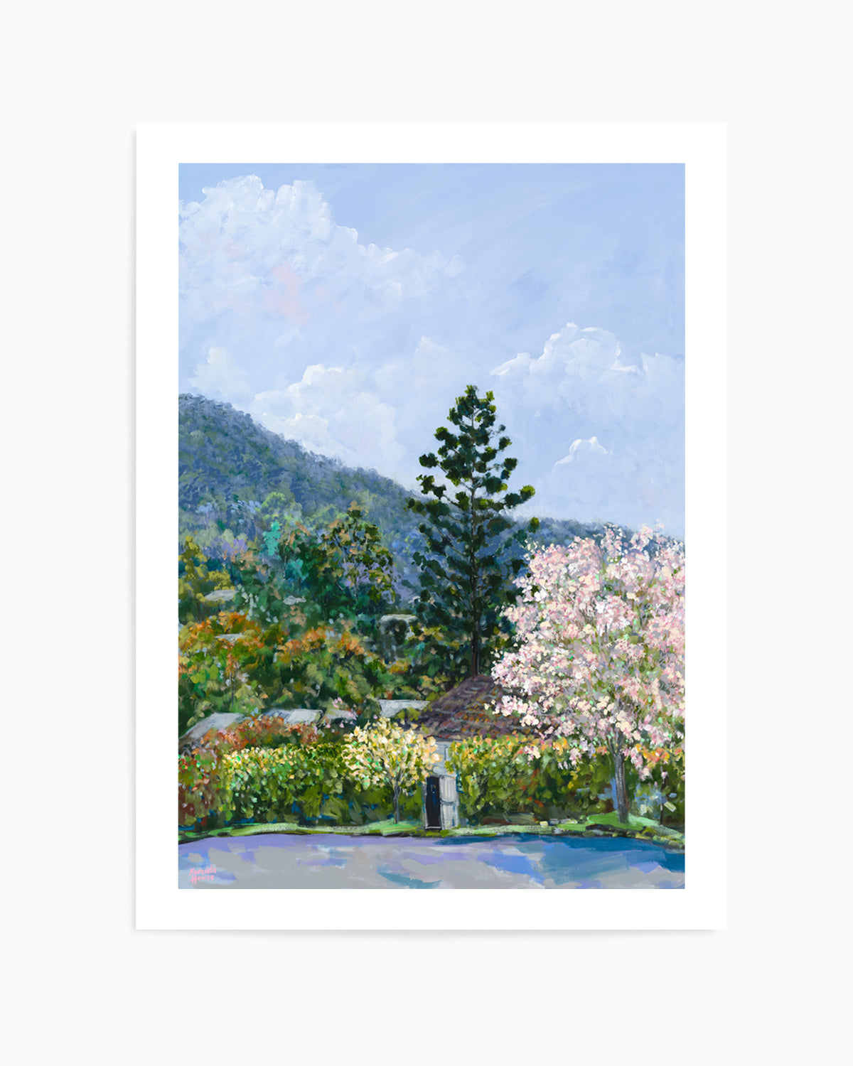 Oleander Drive Ashgrove by Meredith Howse | Art Print