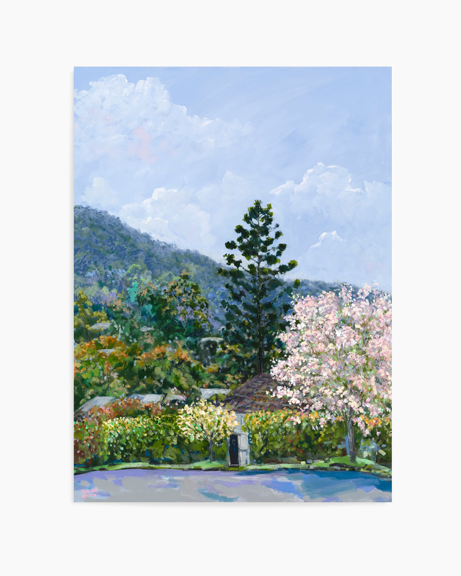 Oleander Drive Ashgrove by Meredith Howse | Art Print
