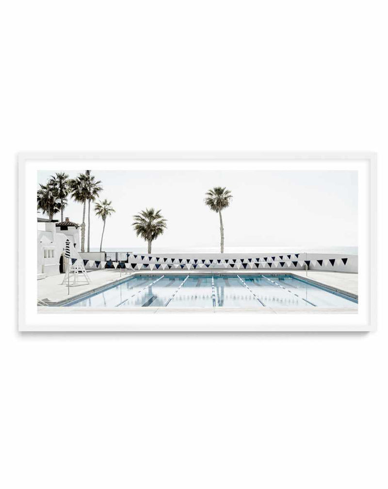 Ole Hanson Beach Club California LS by Michael Geercke | Panoramic Art Print from Olive et Oriel where you can shop wallpaper and artworks online