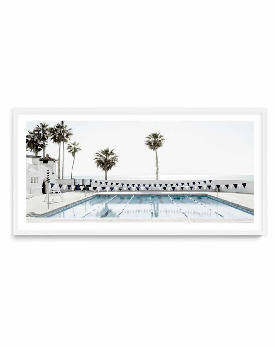 Ole Hanson Beach Club California LS by Michael Geercke | Panoramic Art Print from Olive et Oriel where you can shop wallpaper and artworks online