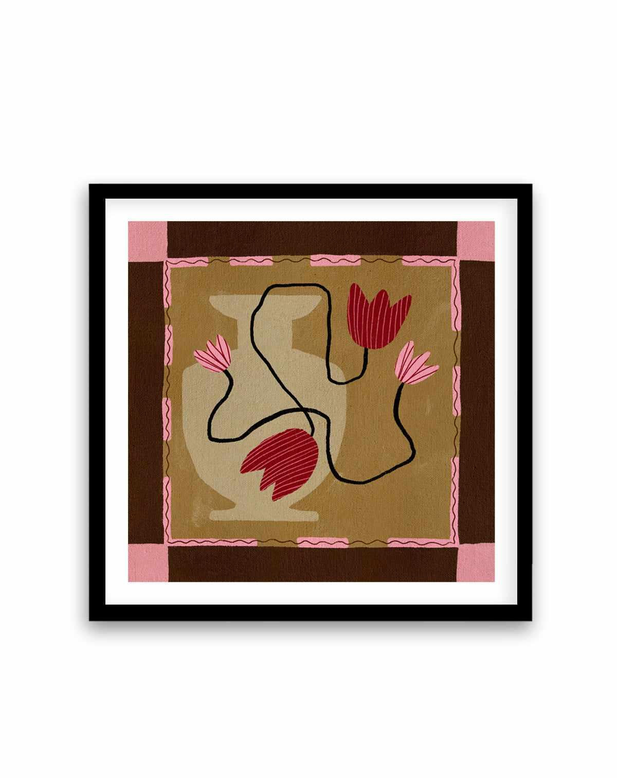 Out of Vase Blooms 4 by Shatha Al Dafai | Art Print from Olive et Oriel where you can shop wallpaper and artworks online