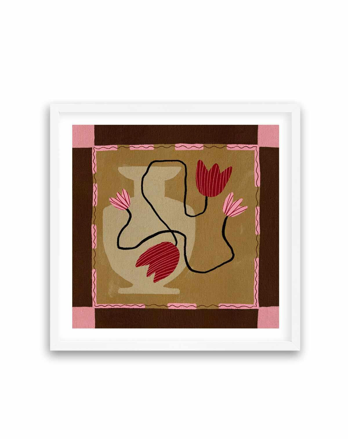 Out of Vase Blooms 4 by Shatha Al Dafai | Art Print from Olive et Oriel where you can shop wallpaper and artworks online