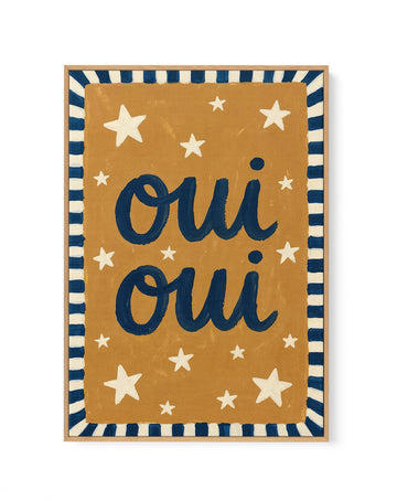 OUI OUI | Framed Canvas Wall Art