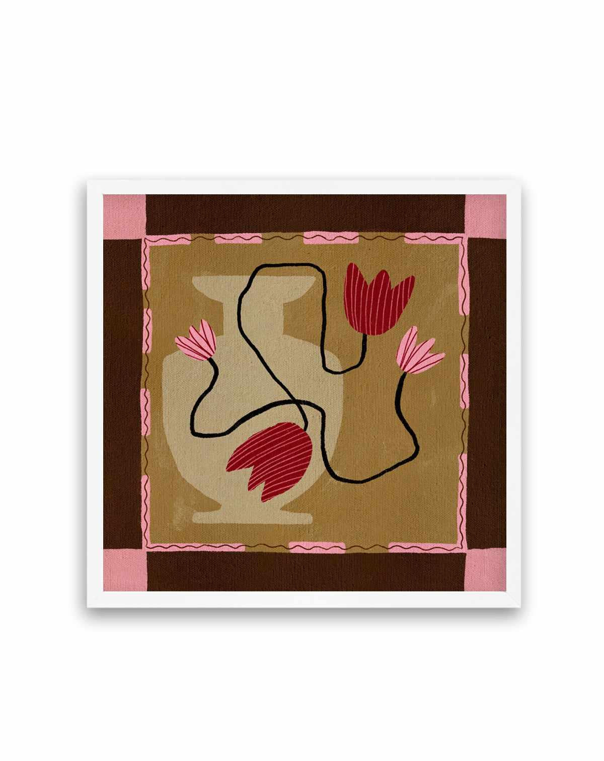 Out of Vase Blooms 4 by Shatha Al Dafai | Art Print from Olive et Oriel where you can shop wallpaper and artworks online