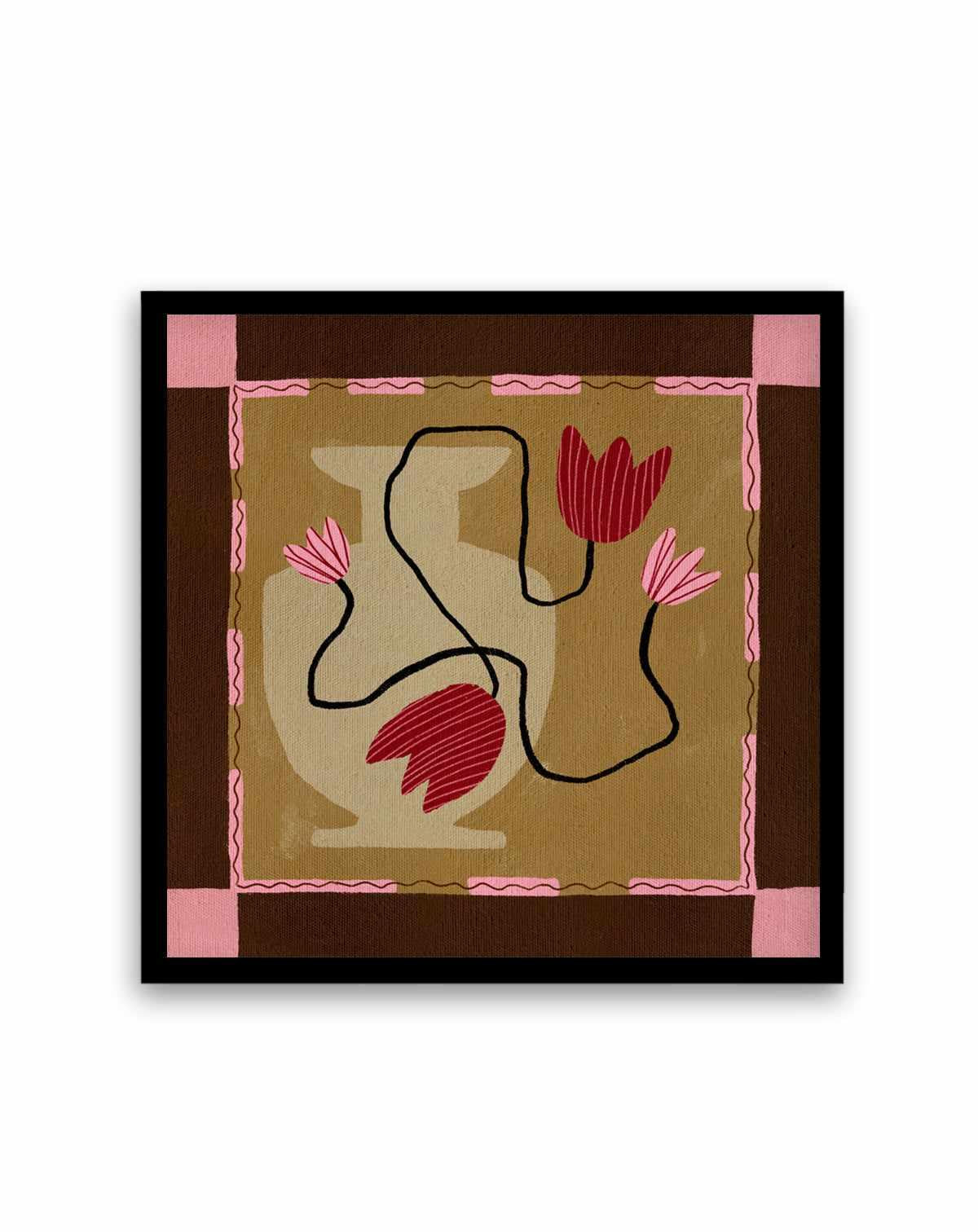 Out of Vase Blooms 4 by Shatha Al Dafai | Art Print from Olive et Oriel where you can shop wallpaper and artworks online