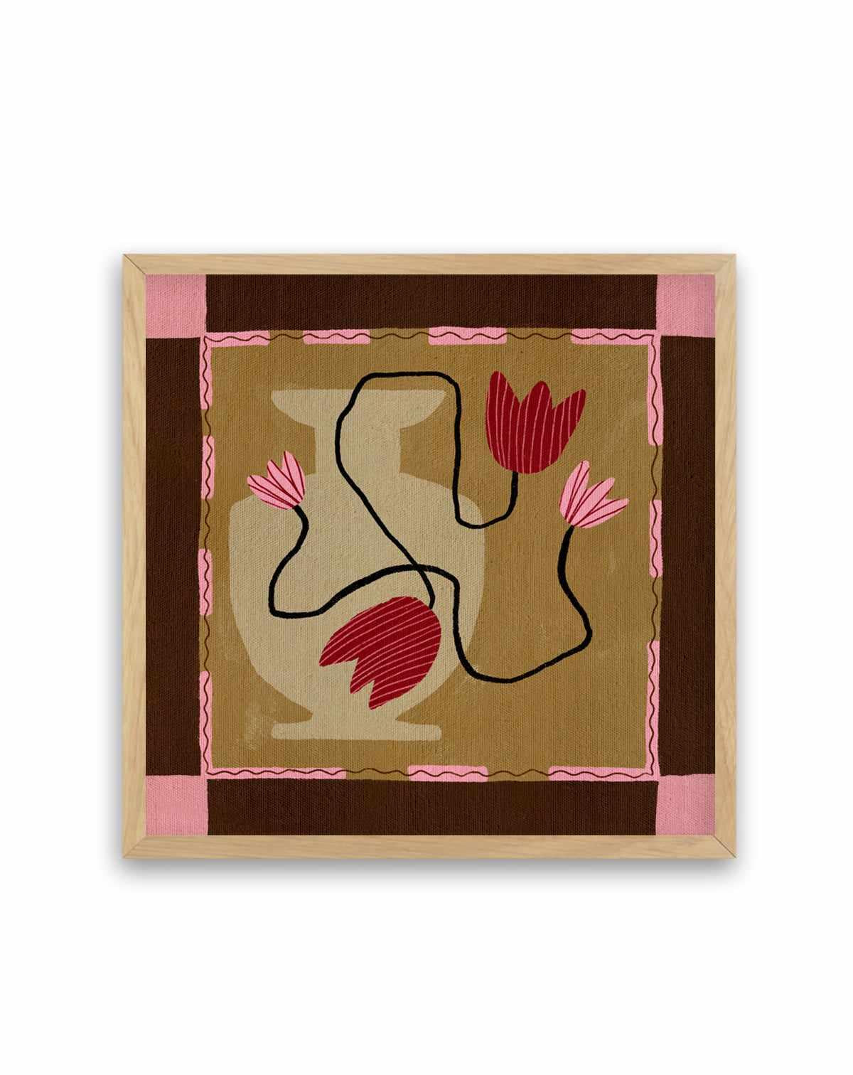 Out of Vase Blooms 4 by Shatha Al Dafai | Art Print from Olive et Oriel where you can shop wallpaper and artworks online