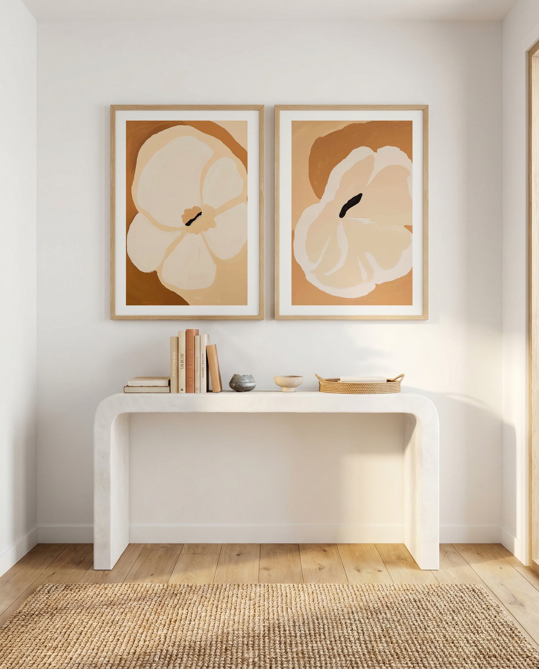 Oahu Bloom I & II Art Print Set of 2 | Matching Wall Art