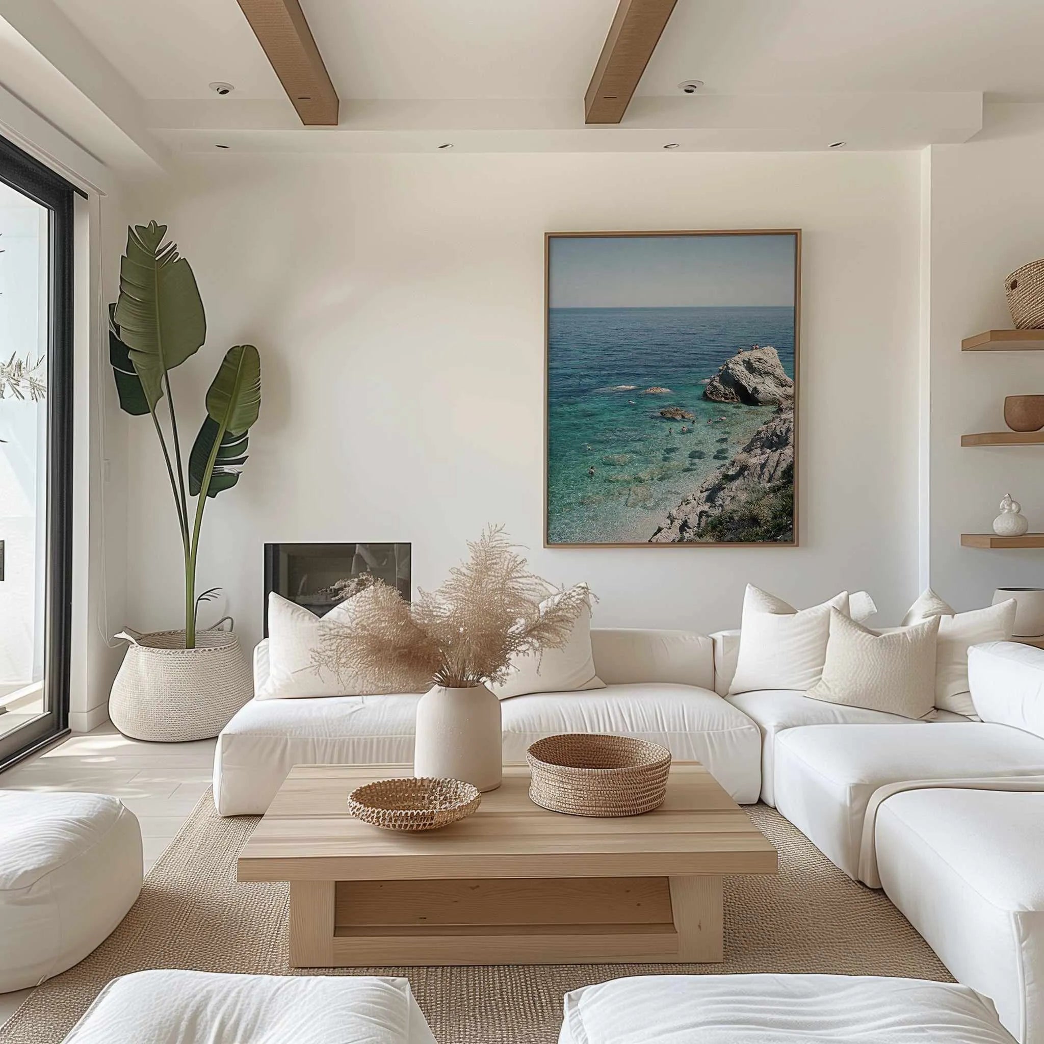 Ocean Bliss by Renee Rae | Framed Canvas Art Print from Olive et Oriel where you can shop wallpaper and artworks online