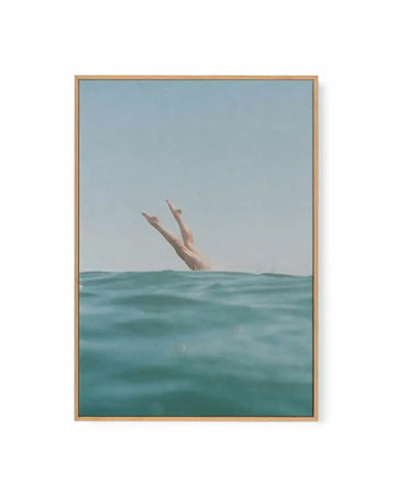 Ocean Dive by Elise Wilcox | Framed Canvas Art Print from Olive et Oriel where you can shop wallpaper and artworks online
