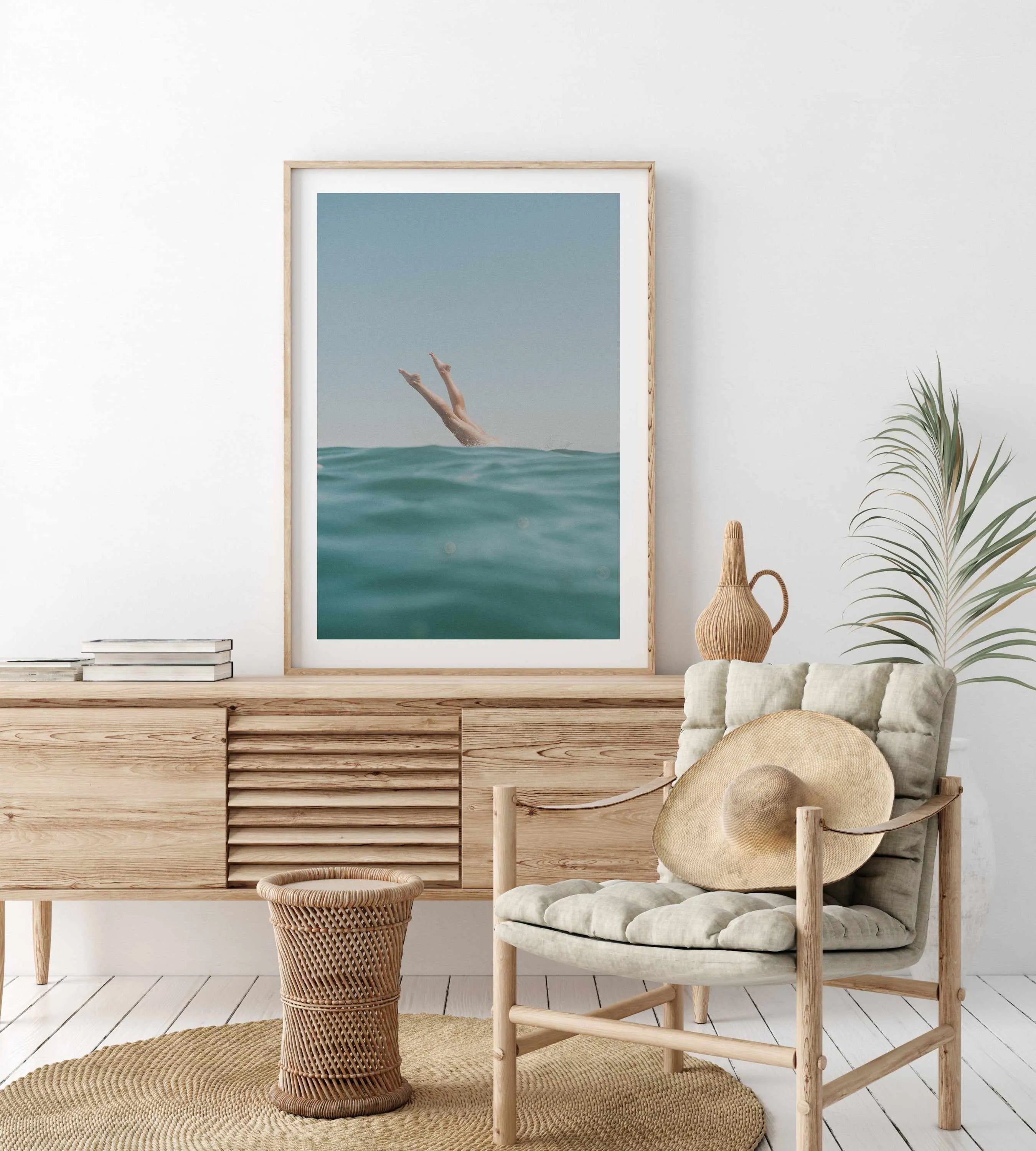 Ocean Dive by Elise Wilcox Art Print from Olive et Oriel where you can shop wallpaper and artworks online