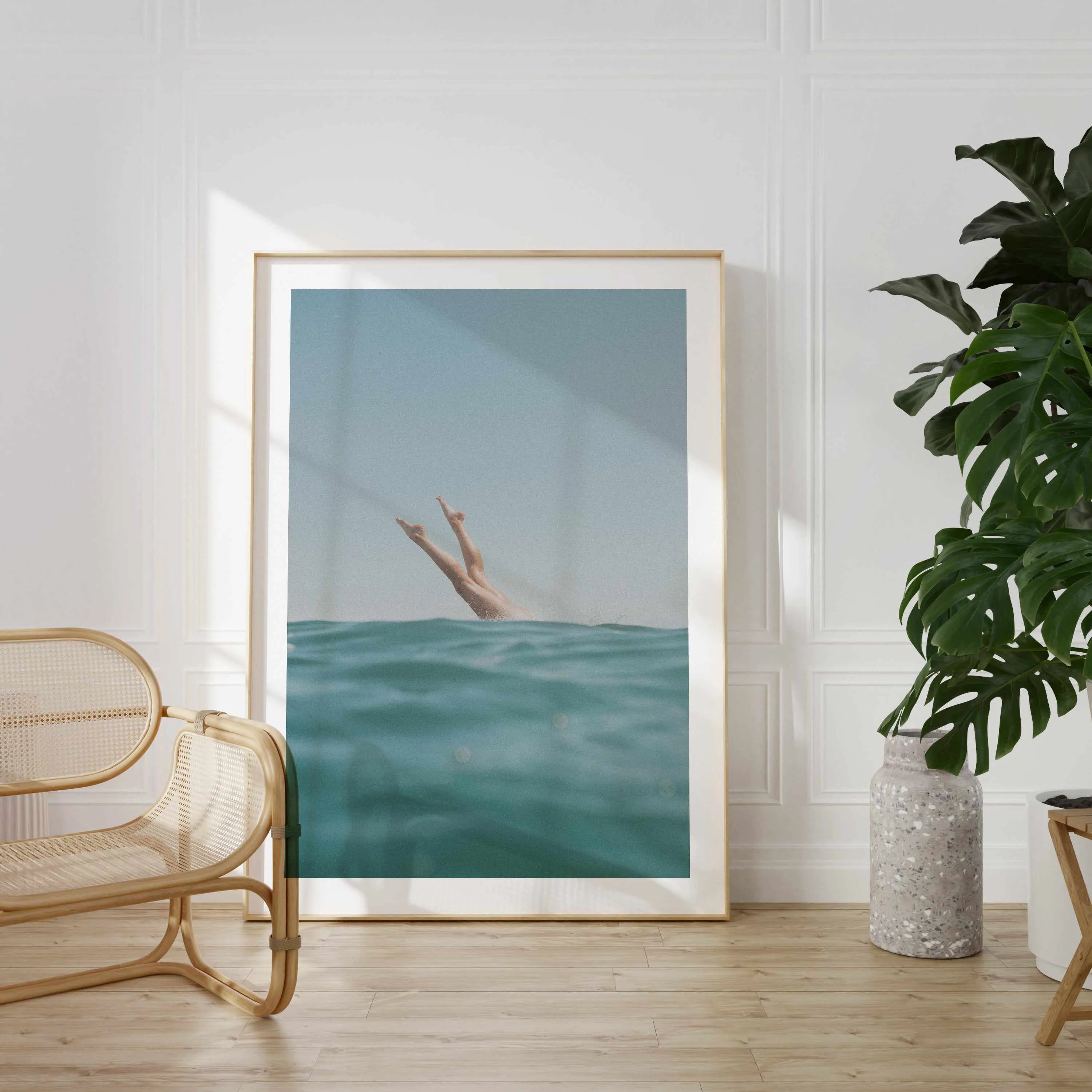 Ocean Dive by Elise Wilcox Art Print from Olive et Oriel where you can shop wallpaper and artworks online