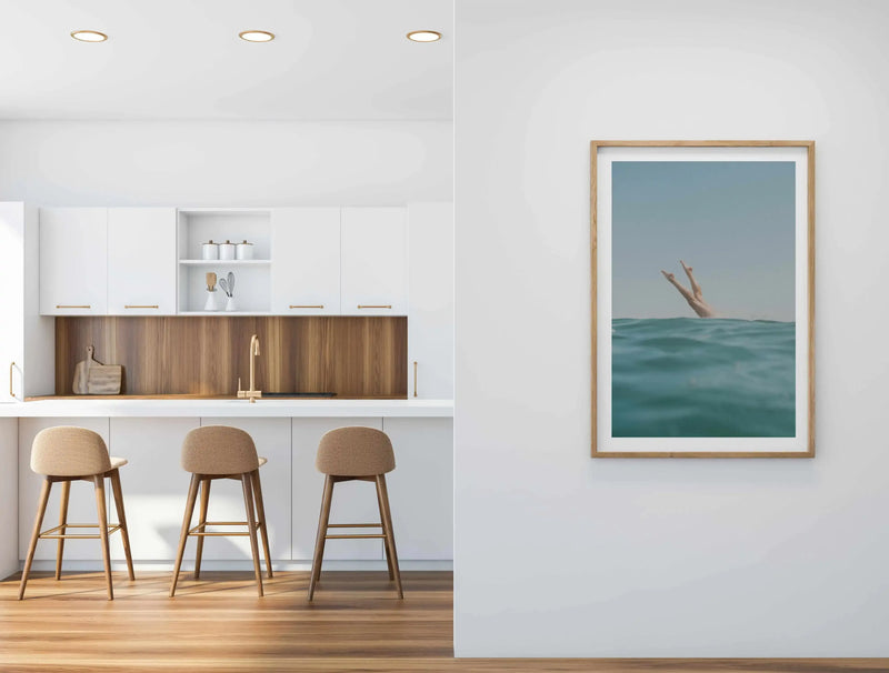 Ocean Dive by Elise Wilcox Art Print from Olive et Oriel where you can shop wallpaper and artworks online