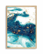Ocean Marble II Art Print