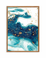 Ocean Marble II Art Print