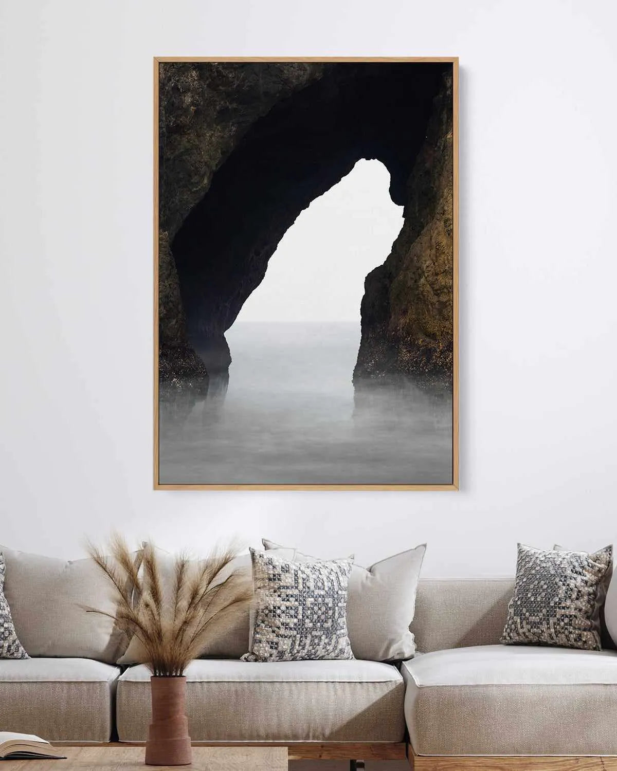 Ocean Rock by Design Fabrikken | Framed Canvas Art Print from Olive et Oriel where you can shop wallpaper and artworks online