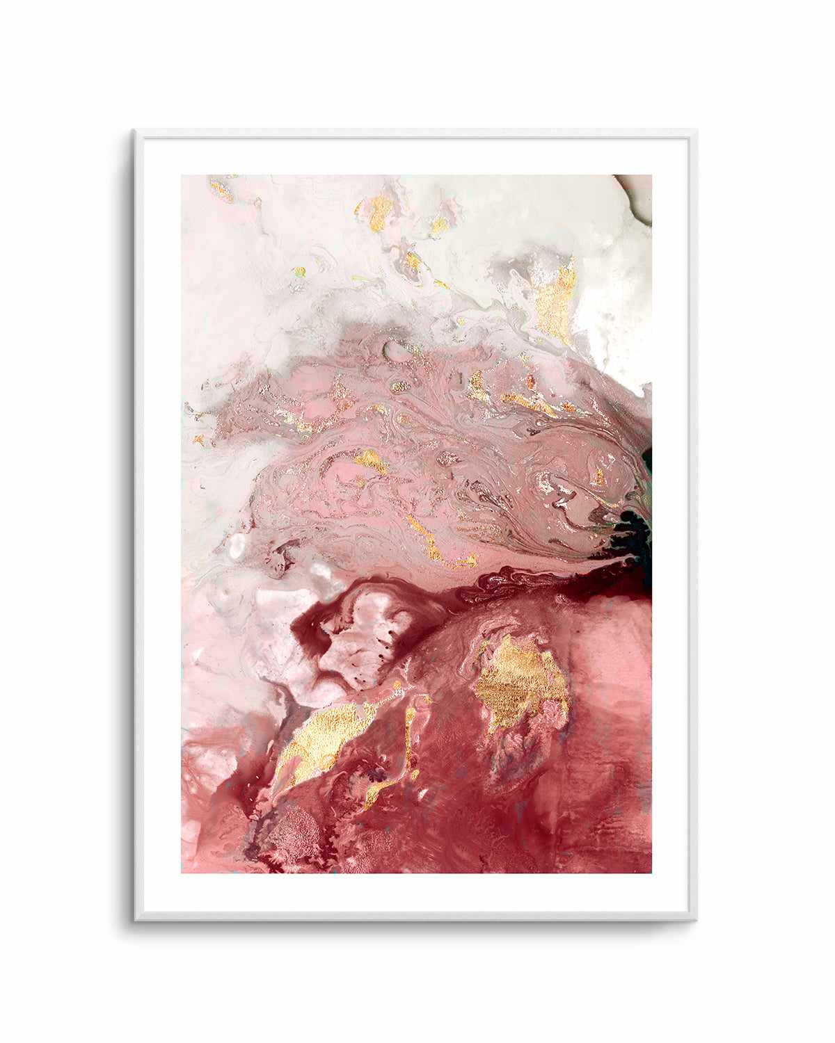 Ocean Splash Crimson I Art Print