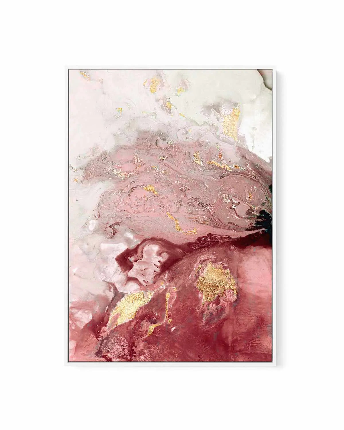 Ocean Splash Crimson I | Framed Canvas Art Print from Olive et Oriel where you can shop wallpaper and artworks online