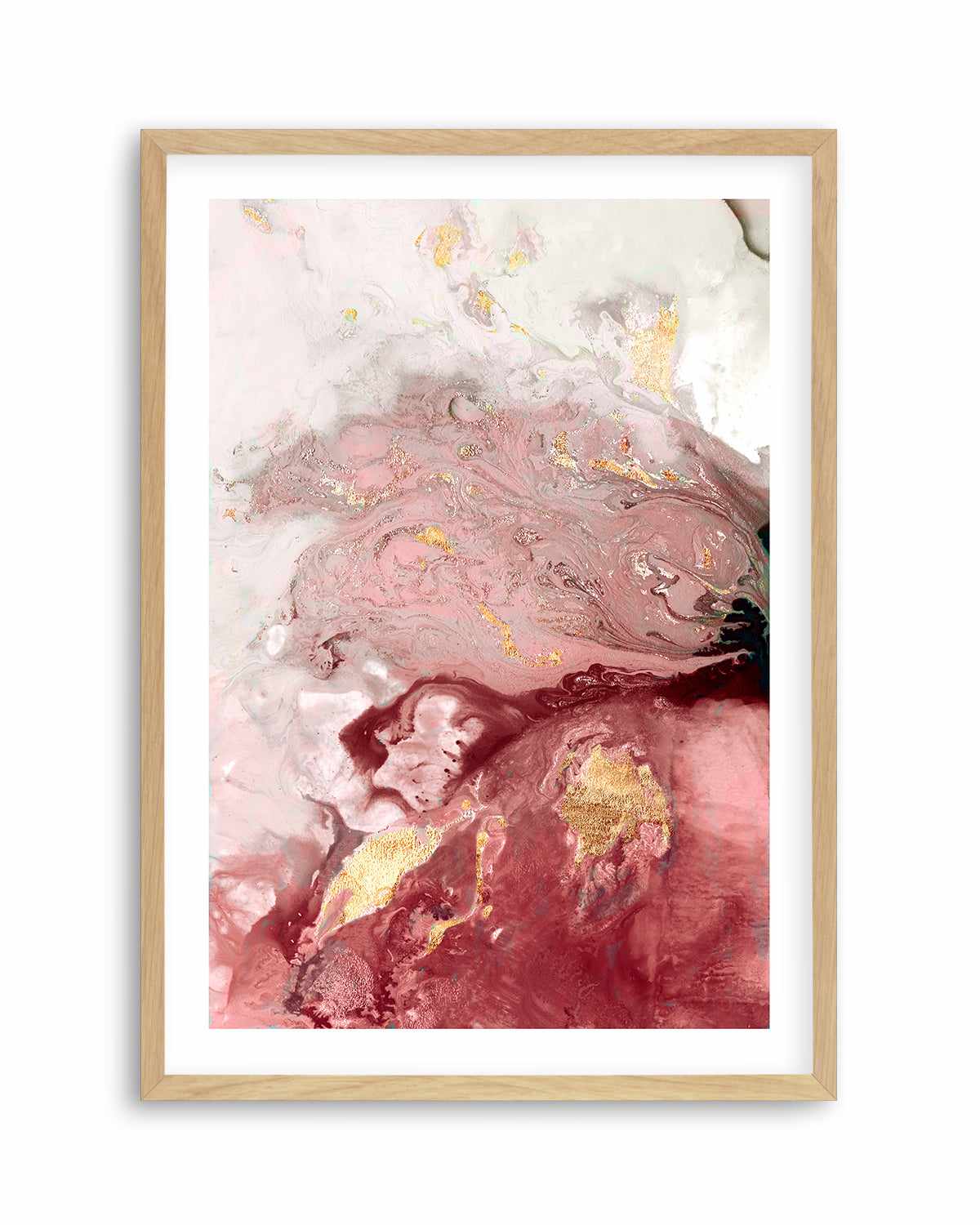 Ocean Splash Crimson I Art Print