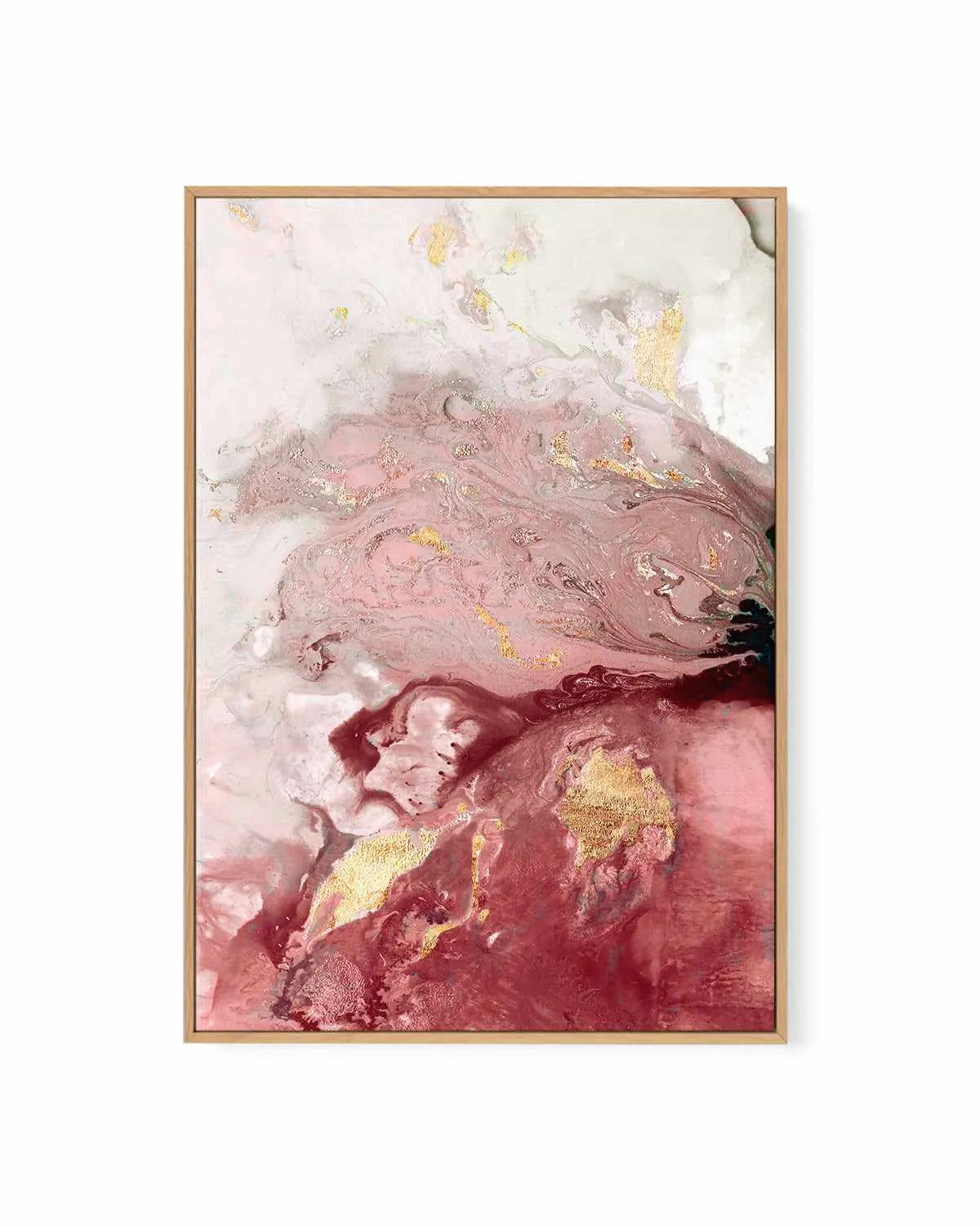 Ocean Splash Crimson I | Framed Canvas Art Print from Olive et Oriel where you can shop wallpaper and artworks online
