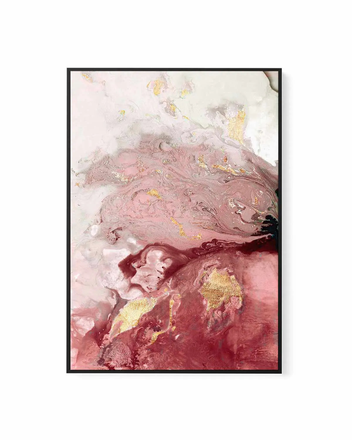Ocean Splash Crimson I | Framed Canvas Art Print from Olive et Oriel where you can shop wallpaper and artworks online