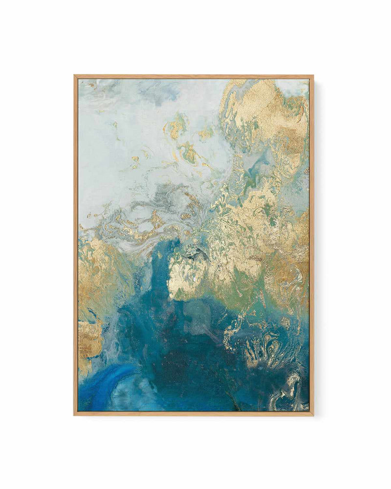 Ocean Splash II | Framed Canvas Art Print