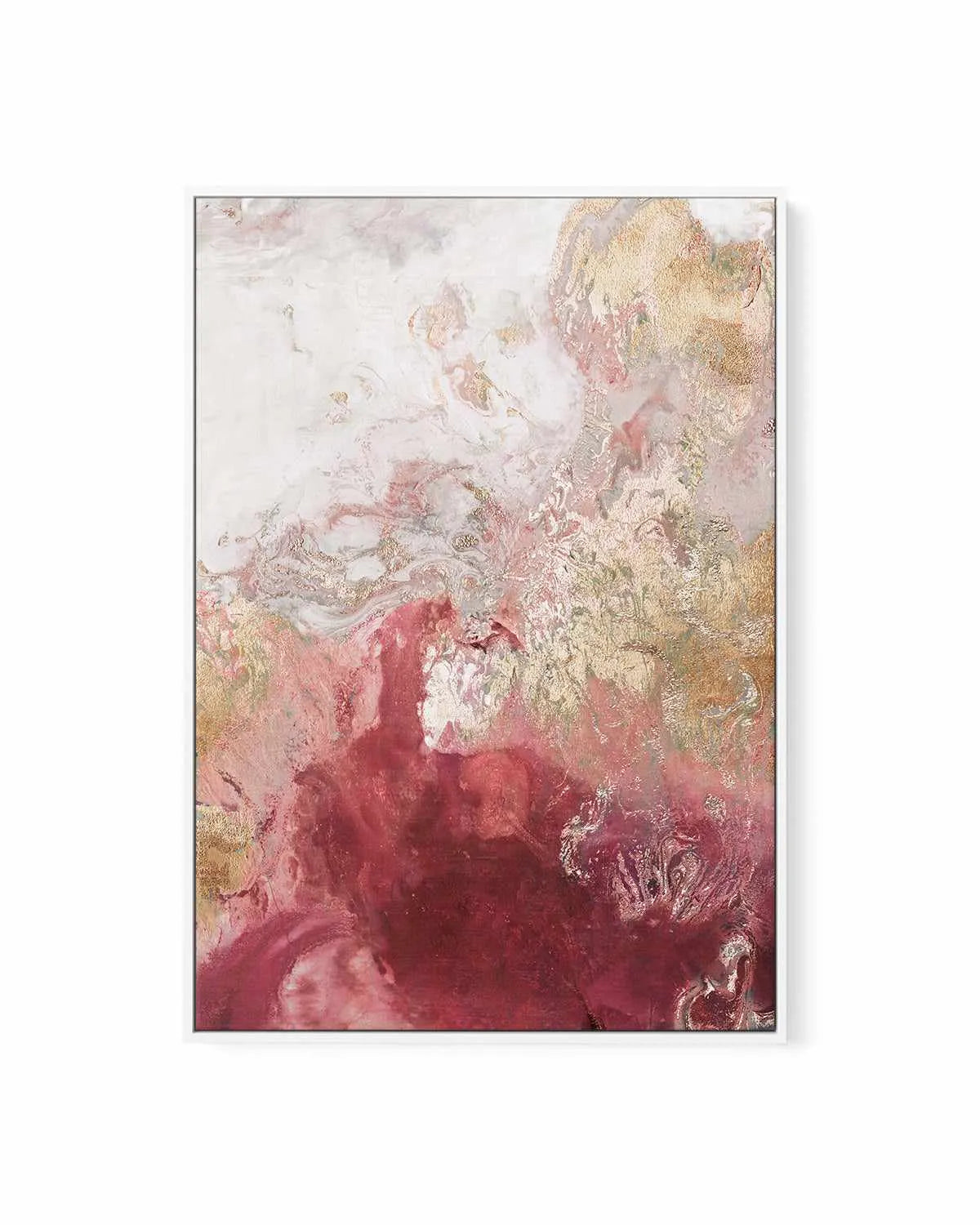 Ocean Splash Crimson II | Framed Canvas Art Print from Olive et Oriel where you can shop wallpaper and artworks online