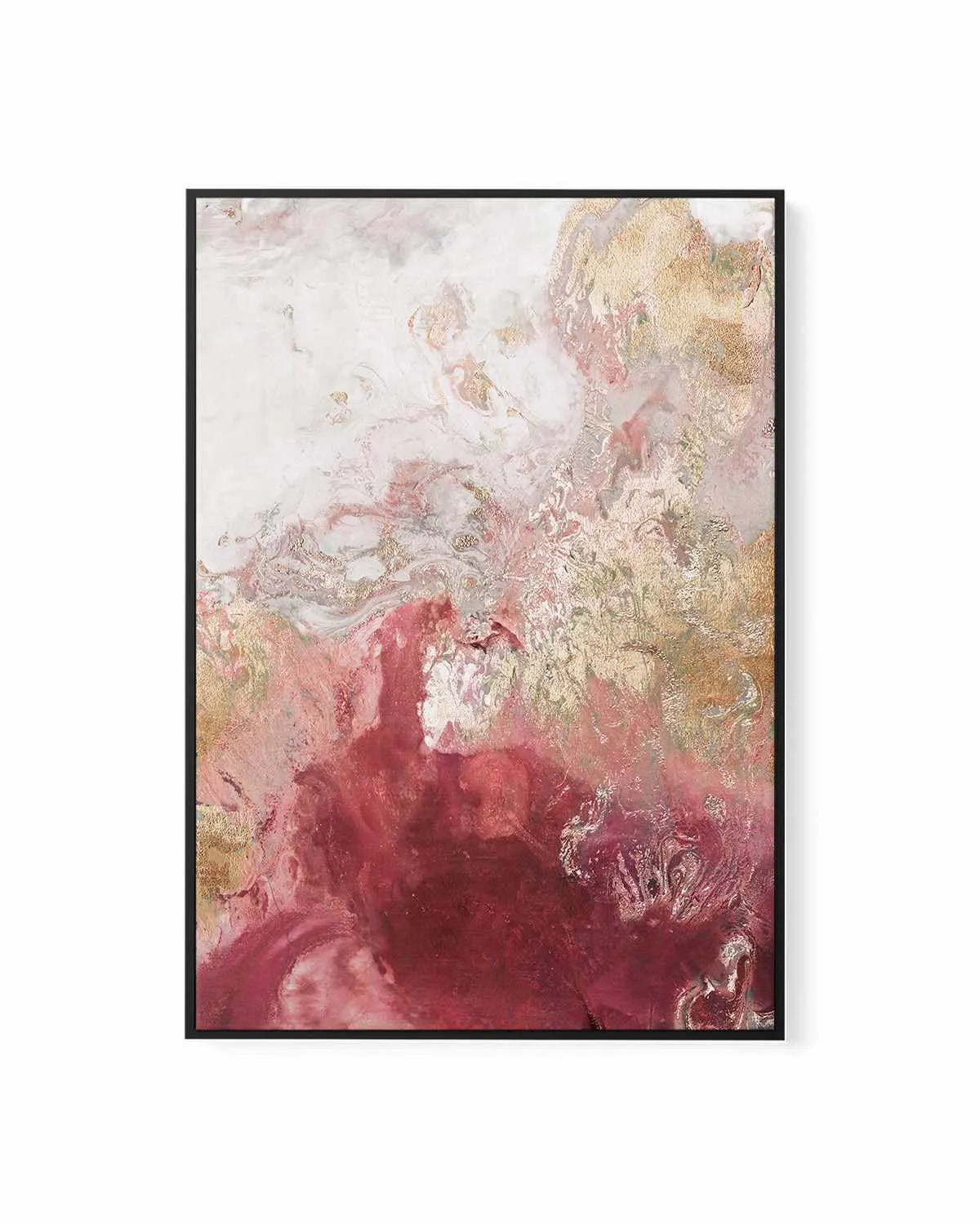 Ocean Splash Crimson II | Framed Canvas Art Print from Olive et Oriel where you can shop wallpaper and artworks online