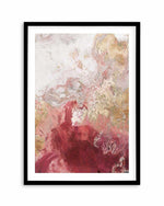 Ocean Splash Crimson II Art Print