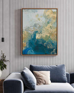 Ocean Splash II | Framed Canvas Art Print