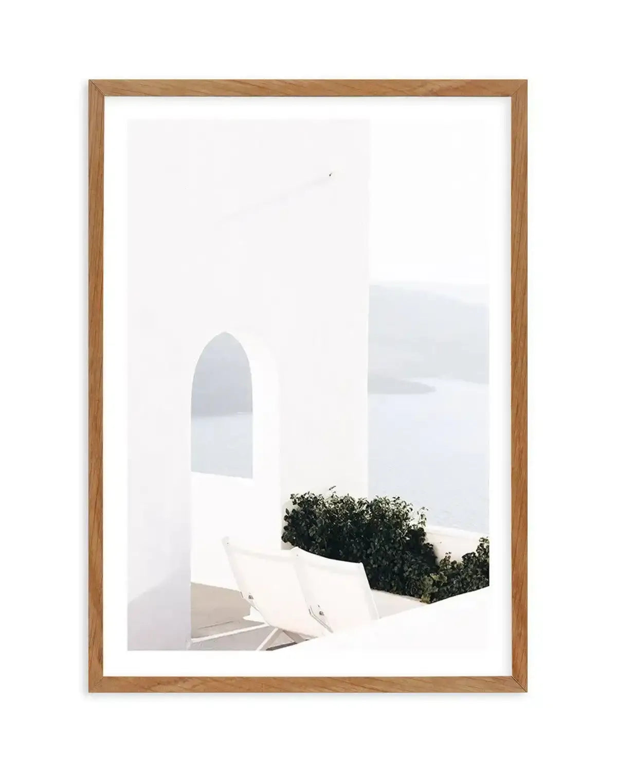 Ocean View II | Santorini Art Print-Shop Greece Wall Art Prints Online with Olive et Oriel - Our collection of Greek Islands art prints offer unique wall art including blue domes of Santorini in Oia, mediterranean sea prints and incredible posters from Milos and other Greece landscape photography - this collection will add mediterranean blue to your home, perfect for updating the walls in coastal, beach house style. There is Greece art on canvas and extra large wall art with fast, free shipping 